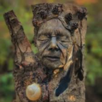 Este artista canadense faz esculturas incríveis com madeira flutuante, conchas, cogumelos secos e muito mais