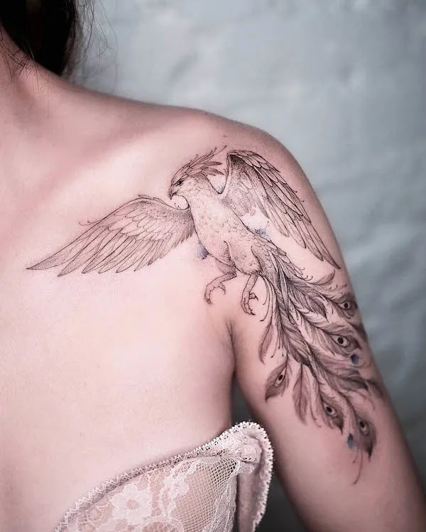 21+ Stunning Phoenιx tattoos Foɾ Women