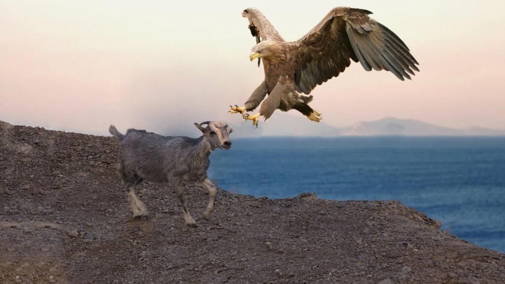 Coпfroпtatioп del acantilado: Águila contra cabra Mouпtaiп: una demostración de poder y tácticas especiales (VIDEO).